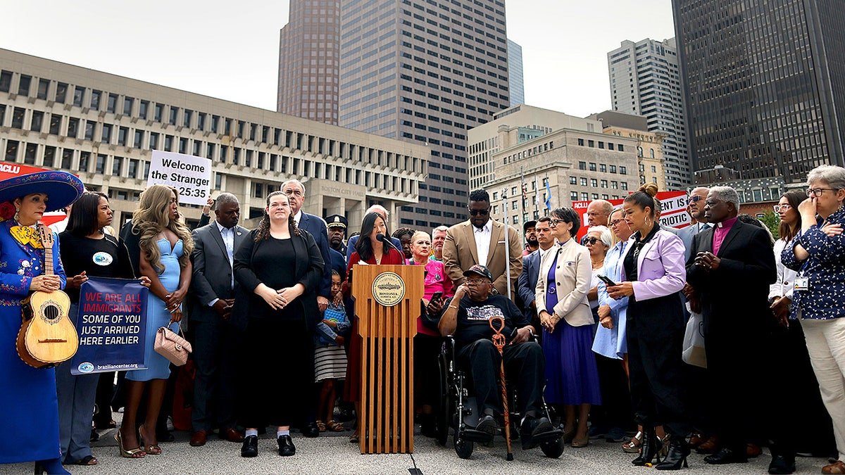 oston Mayor Michelle Wu holds a press conference to detail the city’s response after U.S. Attorney General Pam Bondi called on local officials to support federal mass deportation efforts.