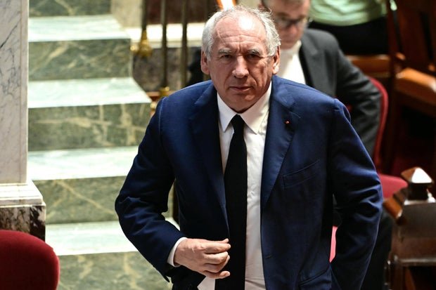France's Prime Minister François Bayrou leaves the Chamber of Deputies prior to a confidence vote over the government's austerity budget, at the National Assembly in Paris on Sept. 8, 2025.