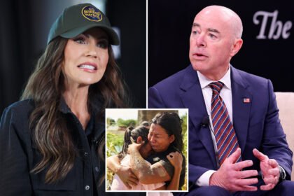 Kristi Noem tears into predecessor Alejandro Mayorkas on 'Pod Force One' for opening southern border: 'Don't know how he slept at night'