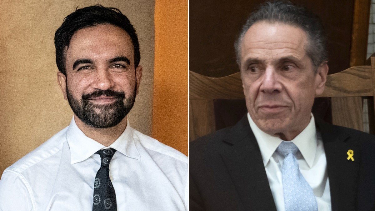 Left: Zohran Mamdani; Right: Andrew Cuomo