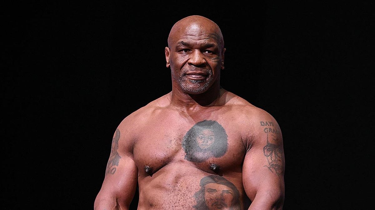 Mike Tyson on stage